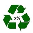 mobius loop with a percentage